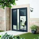 AluVu External French Door Pre-finished Anthracite Grey