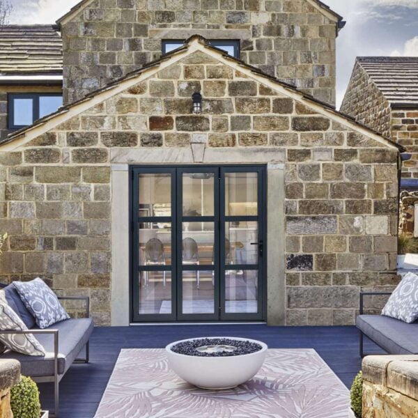 AluVu External Heritage Style Bi-fold Pre-finished Anthracite Grey 6ft