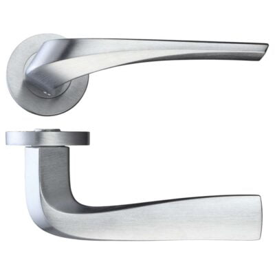 Ironmongery Draco Satin Chrome Privacy Handle Hardware Pack