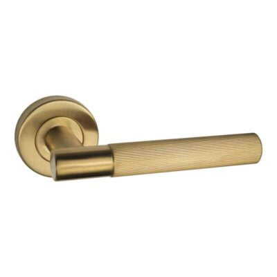 Ironmongery Geneva Satin Gold Handle Hardware Privacy Pack