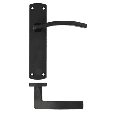 Ironmongery Oxford Matt Black Privacy Handle Pack