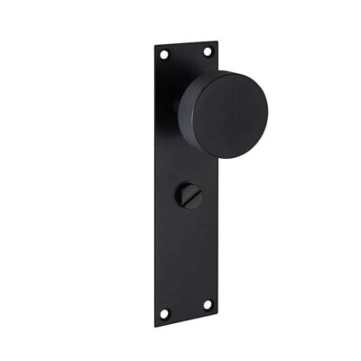 Ironmongery Zermatt Matt Black Handle Hardware Privacy Pack - Image 2