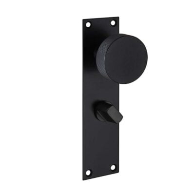 Ironmongery Zermatt Matt Black Handle Hardware Privacy Pack