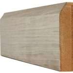 Light Grey Pre-finished Skirting Chamfered