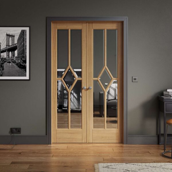 Room Divider Oak Reims W4