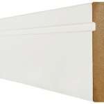 White Primed Skirting Single Groove