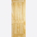 CLEAR PINE 4P This timeless door design features four raised shaped rectangular panels in a characterful Clear Pine wood grain finish.