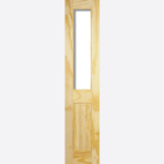 CLEAR PINE RICHMOND 1L UNGLAZED This half door design has one unglazed panel and one raised rectangular shaped panel in a Clear Pine to suit any project.