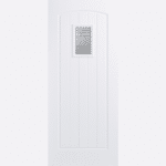 GRP COTTAGE WHITE GLAZED 1L A wonderful addition to your cottage home, this white GRP door design features a leaded double glazed panel and raised moulding.