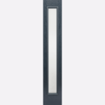 GRP SIDELIGHT GREY GLAZED 1L FROSTED Configure your ideal modern entranceway with this grey GRP Sidelight, featuring a frosted double glazed panel and raised moulding.