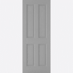 GREY MOULDED TEXTURED 4P This textured door design features four raised rectangular shaped panels crafted from an appealing and modern grey colour, perfect for modern developments..
