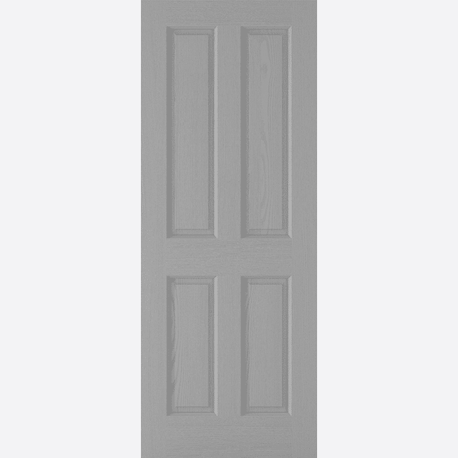 GREY MOULDED TEXTURED 4P This textured door design features four raised rectangular shaped panels crafted from an appealing and modern grey colour, perfect for modern developments..