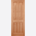 HARDWOOD COLONIAL 4P M&T The Colonial door design is crafted from hardwood with a M&T construction, featuring four raised rectangular shaped panels.