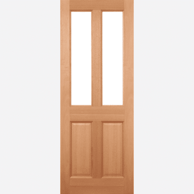 HARDWOOD MALTON 2L UNGLAZED DOWELLED The timeless Malton door design in hardwood features two unglazed panels and two raised shaped panels, with a M&T or dowel construction.