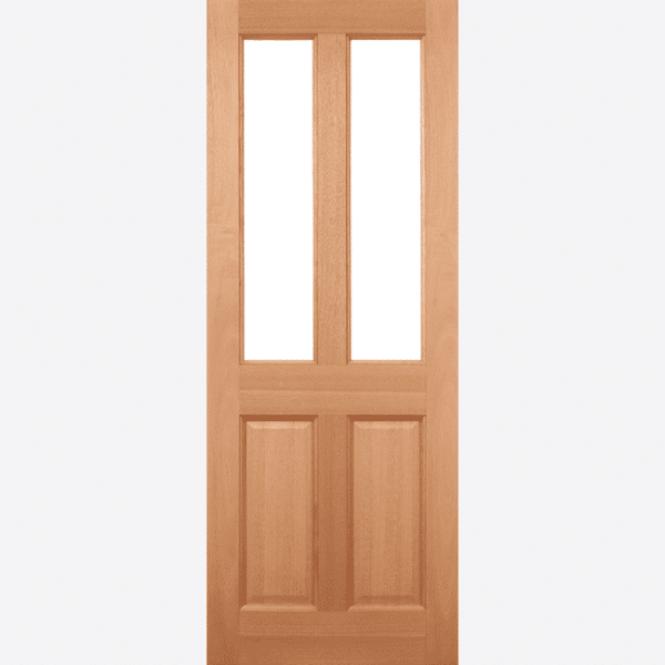 HARDWOOD MALTON 2L UNGLAZED DOWELLED The timeless Malton door design in hardwood features two unglazed panels and two raised shaped panels, with a M&T or dowel construction.