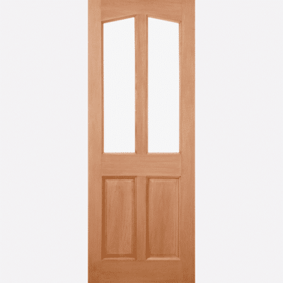 HARDWOOD RICHMOND M&T The elegant Richmond door design in hardwood features two raised shaped panels below two unglazed panels with a subtly curved top edge.