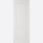 WHITE MOULDED CLASSICAL 2P Crafted from a white composite, this classical door features two raised shaped panels with an attractive curved top edge.