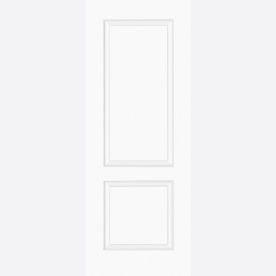 WHITE MOULDED SMOOTH BERLIN 2P A characteristic two panel interior door design that will add a fresh, clean finish to your room.