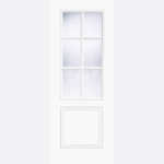 White Moulded Smooth Berlin Glazed 6L