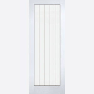 WHITE MOULDED TEXTURED VERTICAL GLAZED 1L Make a statement with our white Textured Vertical glazed door. The classic white version of this door makes it a perfect addition to any contemporary home.