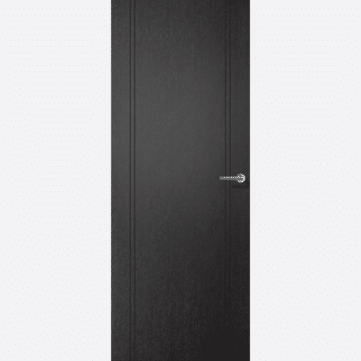 BLACK LAMINATE MONACO In Pre-finished black, this laminate internal door is ready to hang. Featuring solid black inlays down the edges which enhances the contemporary look. The Tubular core on standard doors give the door a stronger and more durable feel. Please note: FD30's are supplied solid core.