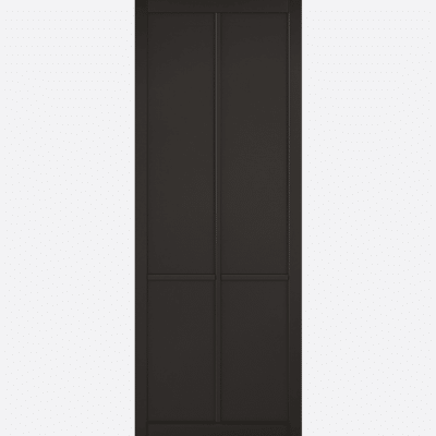 BLACK LIBERTY 4P BESPOKE SIZES AVAILABLE The ultimate stylish simplicity with narrow profiles in classic black. Our Liberty door will always look on trend in any home.