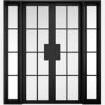 BLACK MALVERN W6 Divide your home with this industrial style room divider featuring slim black profiles with clear glazing, for uninterrupted views that flow from one room to the next. All room dividers are supplied with 35mm thickness. Please note this internal door must be used with our Manhattan internal hardware.