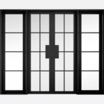 BLACK MALVERN W8 The key to achieving an industrial look, our Malvern W8 Room Divider features glass panels separated by geometric slim bars, to help make the most of natural light, whilst creating a statement. All room dividers are supplied with 35mm thickness. Please note this internal door must be used with our Manhattan internal hardware.