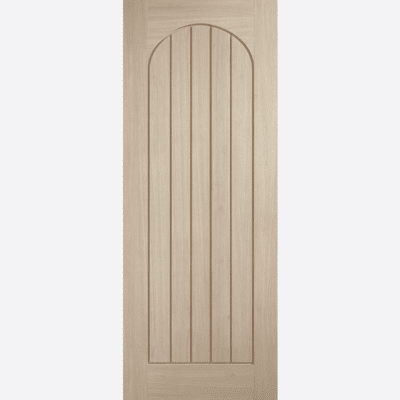 BLONDE OAK MEXICANO ARCHED SQUARE TOP You don’t need to have an arched doorway to get in on the curved trend. Our Arched Mexicano doors have been adapted for square top doorways. Available in a neutral Blonde Oak finish, these doors will give your home a modern country feel!