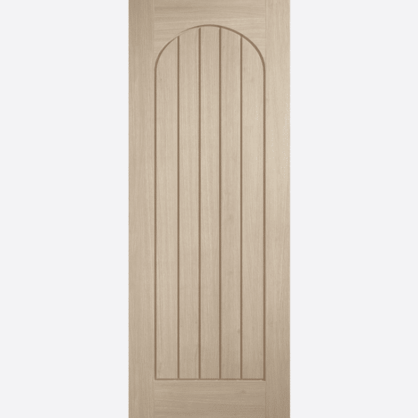 BLONDE OAK MEXICANO ARCHED SQUARE TOP You don’t need to have an arched doorway to get in on the curved trend. Our Arched Mexicano doors have been adapted for square top doorways. Available in a neutral Blonde Oak finish, these doors will give your home a modern country feel!