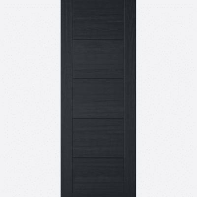 CHARCOAL BLACK VANCOUVER 5P BESPOKE SIZES AVAILABLE Our ever popular Vancouver, featured in charcoal black, takes this modern door to the next level. The on-trend colour creates a stunning focal point in any living space.