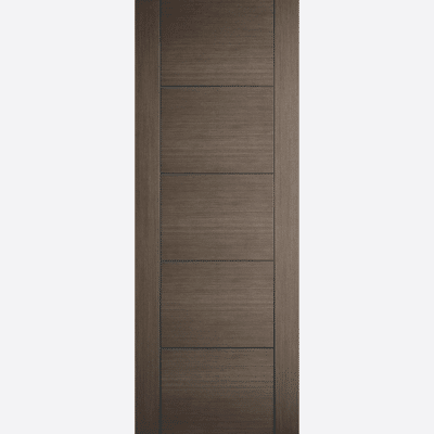 CHOCOLATE GREY VANCOUVER BESPOKE SIZES AVAILABLE This tasteful Vancouver door design features ladder-style centre panels with a pre-finished Chocolate Grey colour.