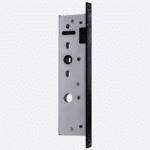 IRONMONGERY MANHATTAN STANDARD MAGNETIC LATCH Enhance your choice of Manhattan doors with our Manhattan ironmongery range, creating elegance with an urban vibe. The matt black colour ensures a sleek finish. Our latches are specifically designed with a 53mm latch casing to complement our 80mm stiles. If using alternative hardware for our Manhattan range, please ensure you don't trim the door edge more than 5mm and the latch casing used is no bigger than 53mm.