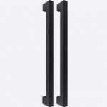 IRONMONGERY MANHATTAN SULLIVAN DOUBLE HANDLE Enhance your choice of Manhattan doors with our Manhattan ironmongery range, creating elegance with an urban vibe. The matt black colour ensures a sleek finish.This pack features two bar handles for use on each side of your door. Our latches are specifically designed with a 53mm latch casing to complement our 80mm stiles. If using alternative hardware for our Manhattan range, please ensure you don't trim the door edge more than 5mm and the latch casing used is no bigger than 53mm.