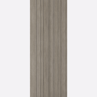 LIGHT GREY LAMINATE MONTREAL BESPOKE SIZES AVAILABLE With a laminate finish, this door is ready to be hung. A reliable and easy to maintain option, the internal laminate Montreal is a great choice. An unusual design featuring small, vertical V cut grooves, this internal door will feel at home when fitted along with modern interior. In a cool and contemporary Light Grey finish, the Montreal laminate will have the appealing and consistent array of natural colours. NB - Please note the 30 minute fire door options are 47mm thick