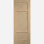 OAK ALVIN The rattan panels of the Alvin bring a sense of nature and bohemian vibes to any room. The patterns of the rattan create an eye-catching visual texture that adds depth, creating a warm and a rustic charm. This pre-finished oak internal door will change the look of any interior and become a statement piece in your home.