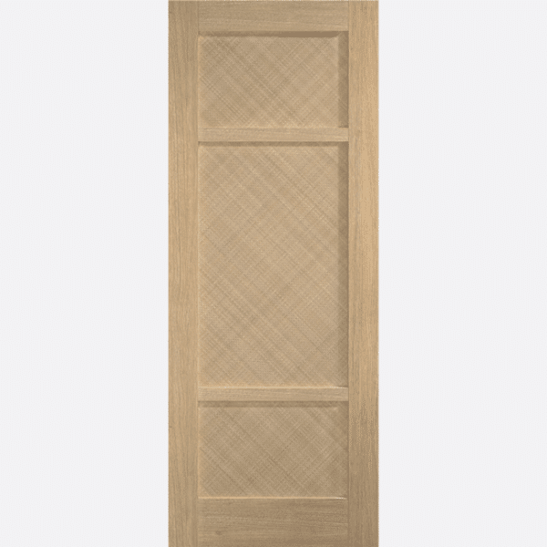 OAK ALVIN The rattan panels of the Alvin bring a sense of nature and bohemian vibes to any room. The patterns of the rattan create an eye-catching visual texture that adds depth, creating a warm and a rustic charm. This pre-finished oak internal door will change the look of any interior and become a statement piece in your home.