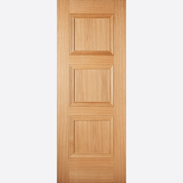 OAK AMSTERDAM Three equal sized panels, enhanced by decorative beading, form this Georgian inspired design, that offers a versatile finish.