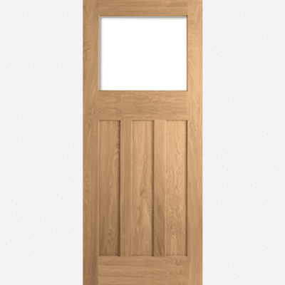 OAK DX 30S STYLE UNGLAZED BESPOKE SIZES AVAILABLE This 1930's traditional design offers an unglazed option, which allows the consumer to enhance to their specification alongside the three inset, vertical panels.