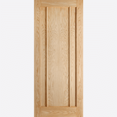 OAK LINCOLN BESPOKE SIZES AVAILABLE Complement traditional interiors with the Lincoln door design, featuring subtle detailing in unfinished Oak.