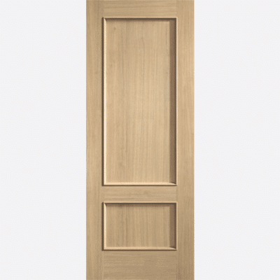 OAK MURCIA Featuring a classic 2 panel design with raised bolection mouldings, the Murcia offers a traditional look. Pre-finished and ready to hang, this timeless Oak door is a versatile option for your home.