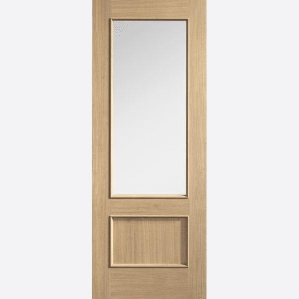 OAK MURCIA GLAZED With raised bolection mouldings and a clear glazed panel, our Murcia Glazed is a traditional design which will change the interior of a room hoping for more light such as a living room or kitchen.