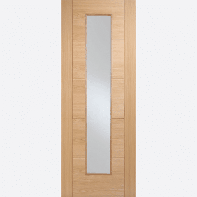 OAK VANCOUVER GLAZED LONG LIGHT BESPOKE SIZES AVAILABLE Further enhancing one of our best-selling, modern doors, is the long light alternative. This slim, glazed panel allows for an even more contemporary finish.