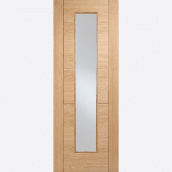 OAK VANCOUVER GLAZED LONG LIGHT BESPOKE SIZES AVAILABLE Further enhancing one of our best-selling, modern doors, is the long light alternative. This slim, glazed panel allows for an even more contemporary finish.