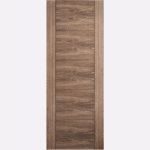 WALNUT VANCOUVER 5P BESPOKE SIZES AVAILABLE Light wood inlays create ladder-style panels in the centre of this Vancouver door design, crafted from a beautiful pre-finished Walnut.