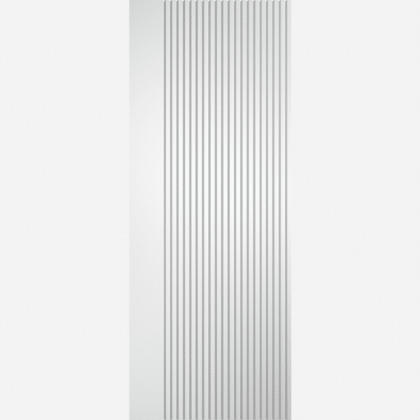 WHITE MELBOURNE A refreshing update to our popular Melbourne design, this unique internal door is now available in a fresh, crisp primed white. The deep textured grooves add character making this a standout feature amongst contemporary interiors.