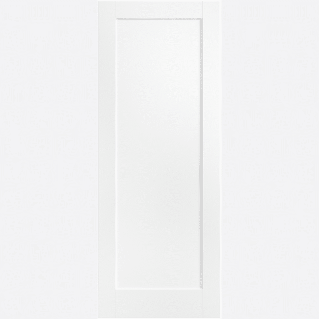 WHITE PATTERN 10 ONE PANEL A recessed panel creates a versatile look for this simple yet effective internal door. The fresh crisp primed white finish is ready for a final top coat.