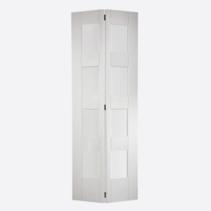 White Shaker Glazed 4L Bi-Fold